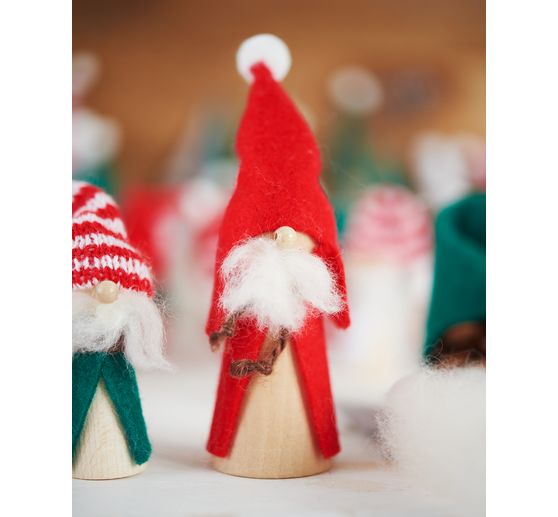 Knitted tube, two-coloured, 18 Needles/Ø2.2 cm