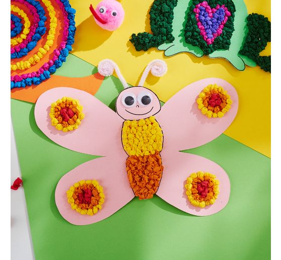 VBS Crepe paper "Mega pack", assorted colors, 20 pieces