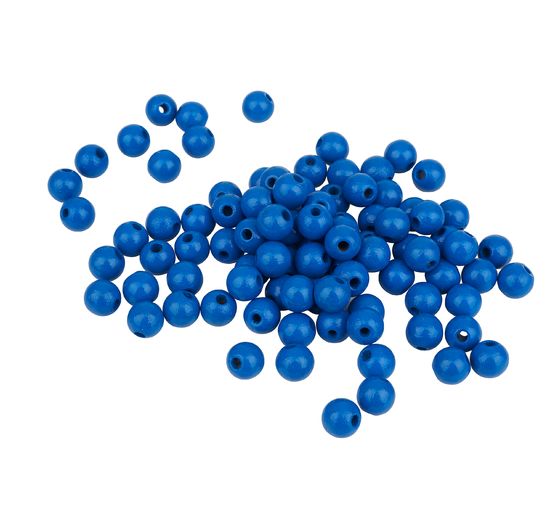 Dřevěné korálky, Ø 8 mm, 85 kusů