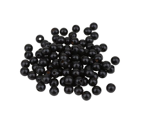 Dřevěné korálky, Ø 8 mm, 85 kusů