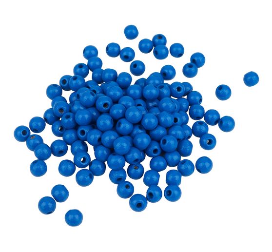 Dřevěné korálky, Ø 6 mm, cca 125 kusů