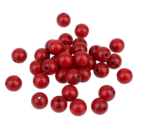 Dřevěné korálky, Ø 12 mm, 30 kusů