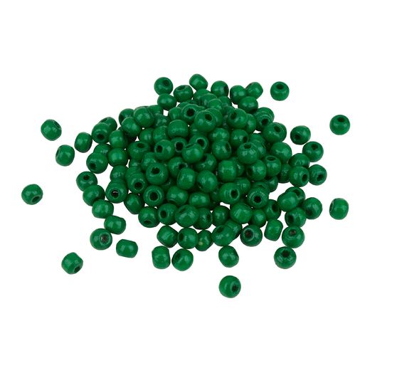 Dřevěné korálky, Ø 4 mm, cca 165 kusů