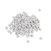 Dřevěné korálky, Ø 4 mm, cca 165 kusů Bílá