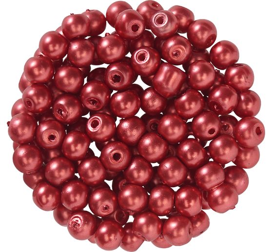 Glass wax beads, Ø 4 mm, 100 pieces