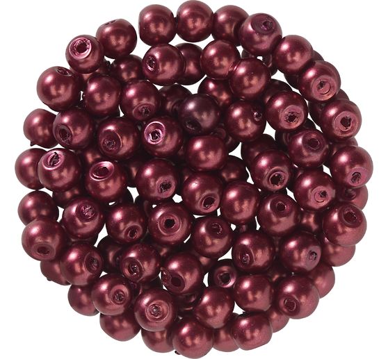 Glass wax beads, Ø 4 mm, 100 pieces