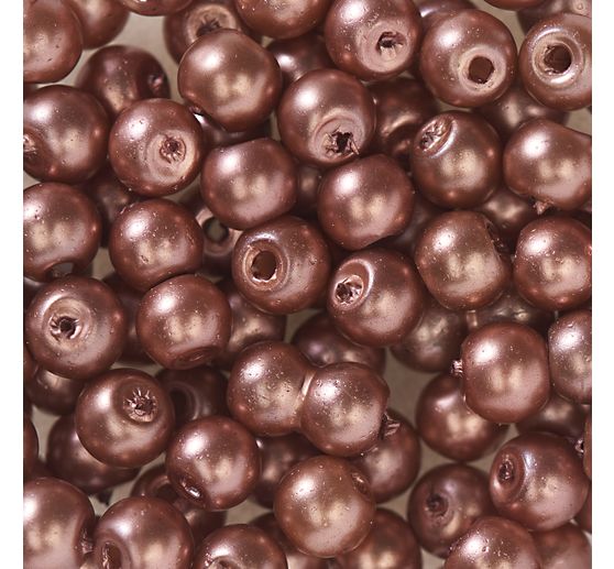 Glass wax beads, Ø 4 mm, 100 pieces