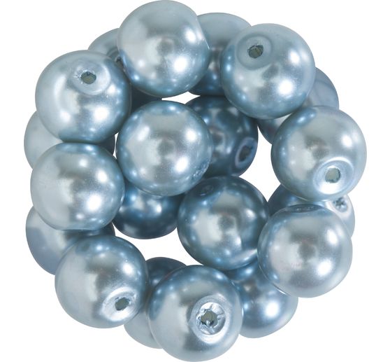 Glass wax beads, Ø 10 mm, 20 pieces