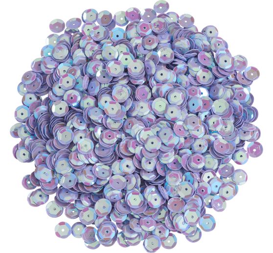 Sequins domed, iridescent