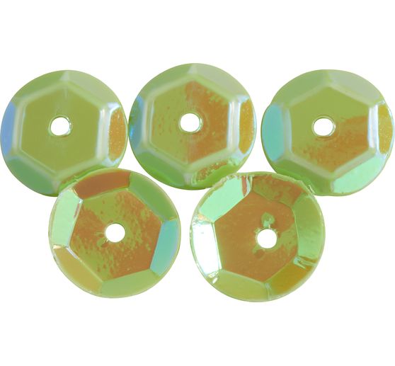 Sequins domed, iridescent