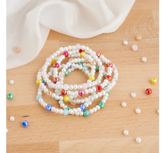 Kulat&yacute; skleněn&yacute; brou&scaron;en&yacute; kor&aacute;lky, 6 mm