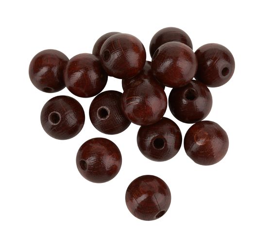 Wood Beads, Ø 15 mm