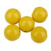 Wood Beads, Ø 15 mm Yellow