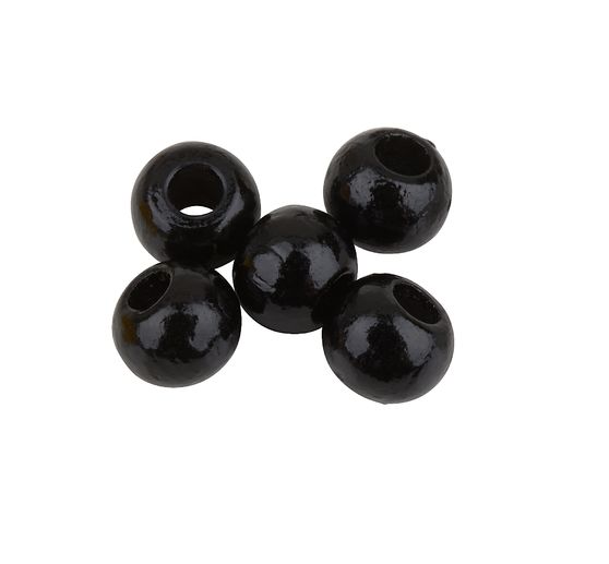 Dřevěné korálky, Ø 4 mm, cca 165 kusů