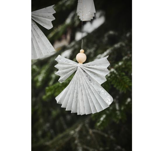 Dřevěné korálky, Ø 6 mm, cca 125 kusů