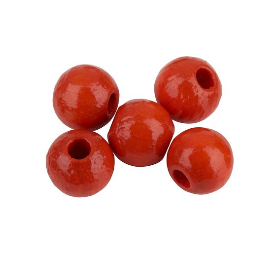 Dřevěné korálky, Ø 6 mm, cca 125 kusů