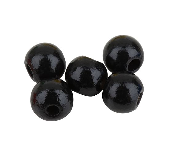 Dřevěné korálky, Ø 6 mm, cca 125 kusů