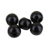 Dřevěné korálky, Ø 6 mm, cca 125 kusů Černá