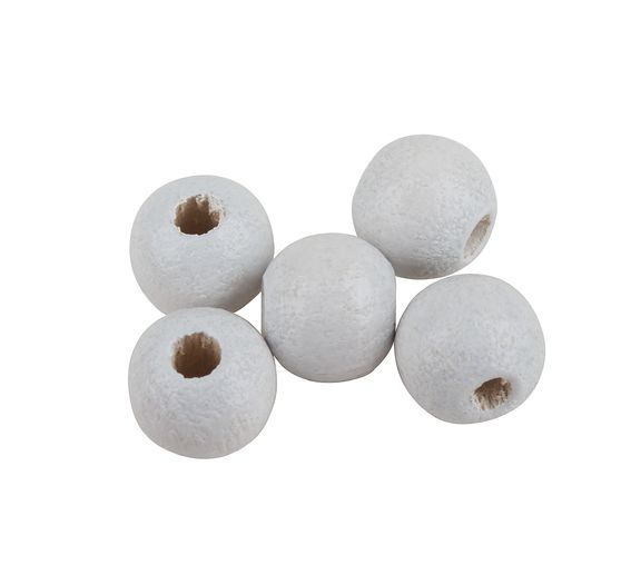 Dřevěné korálky, Ø 6 mm, cca 125 kusů