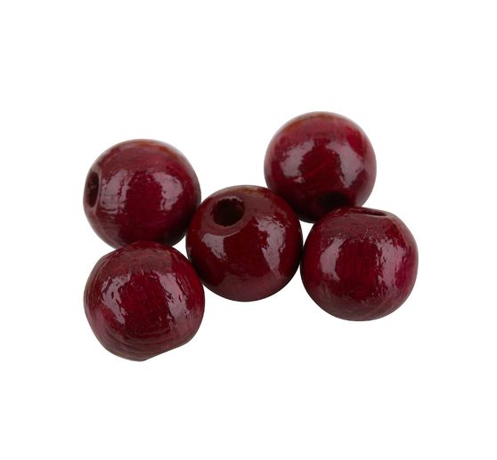 Dřevěné korálky, Ø 8 mm, 85 kusů