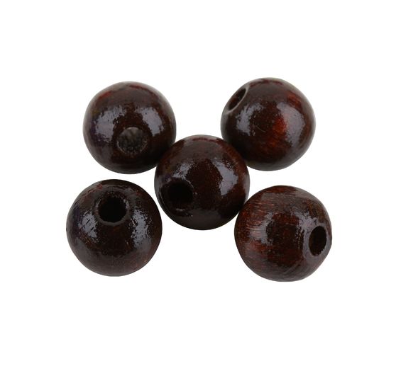 Dřevěné korálky, Ø 8 mm, 85 kusů