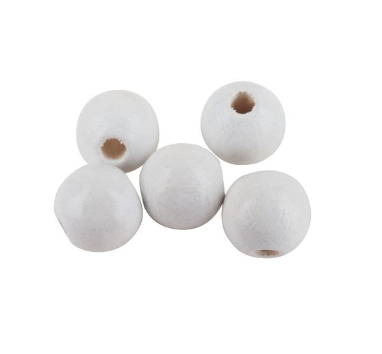 Dřevěné korálky, Ø 8 mm, 85 kusů