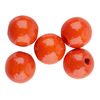 Dřevěné korálky, Ø 10 mm, cca 50 kusů Oranžová