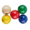 Dřevěné korálky, Ø 10 mm, cca 50 kusů Barevný