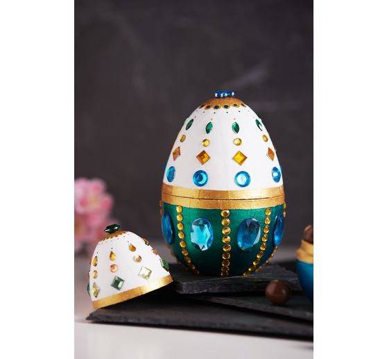 Paper mache eggs, divisible, 3 pieces