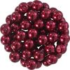 Glass wax beads, Ø 6 mm, 55 pieces Dark red