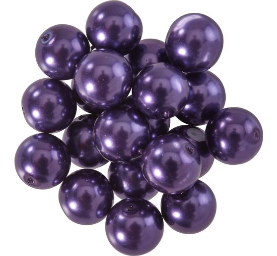 Glass wax beads, Ø 10 mm, 20 pieces