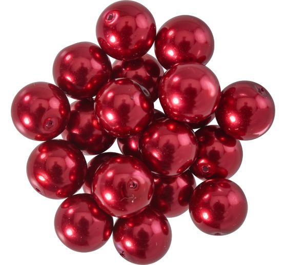 Glass wax beads, Ø 10 mm, 20 pieces