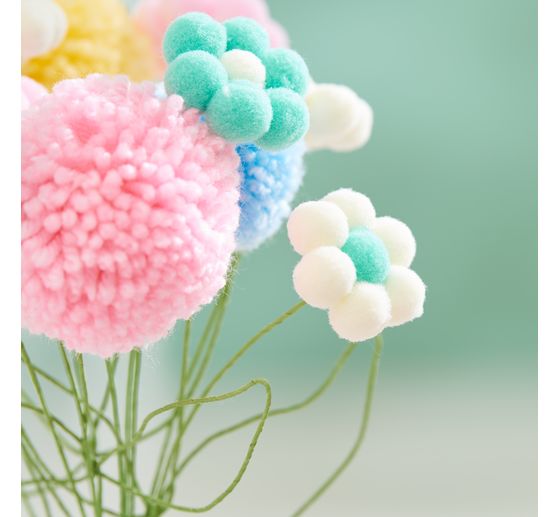 Drát na stonky květin, zelený