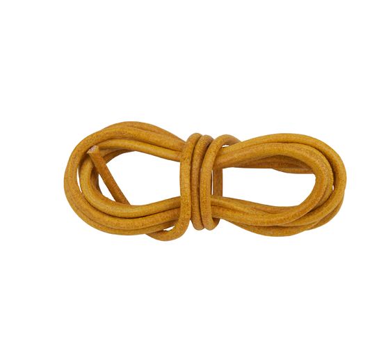 Leather strap round, Ø 1 mm