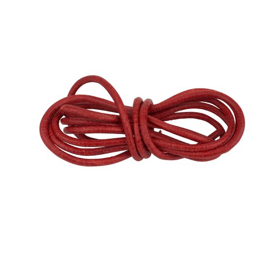 Leather strap round, Ø 1 mm