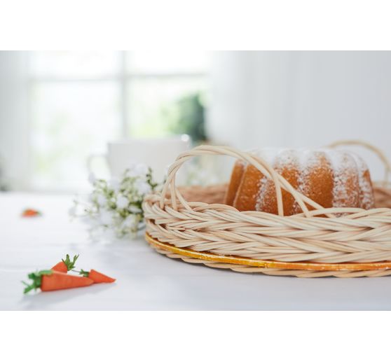 VBS Rattan cane natural, blue tape, Ø 1.5 mm