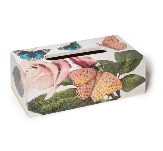 VBS Cosmetic tissue box "Rectangular", with oval opening