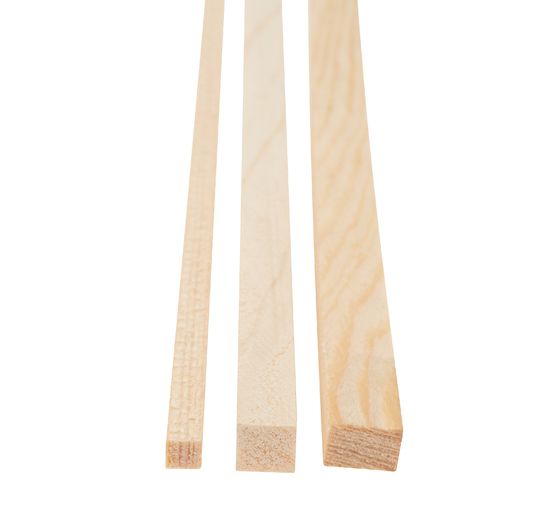 Dřevěná čtvercová lišta z borovice