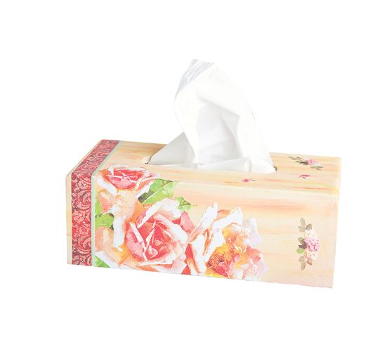 VBS Cosmetic tissue box "Rectangular", with oval opening