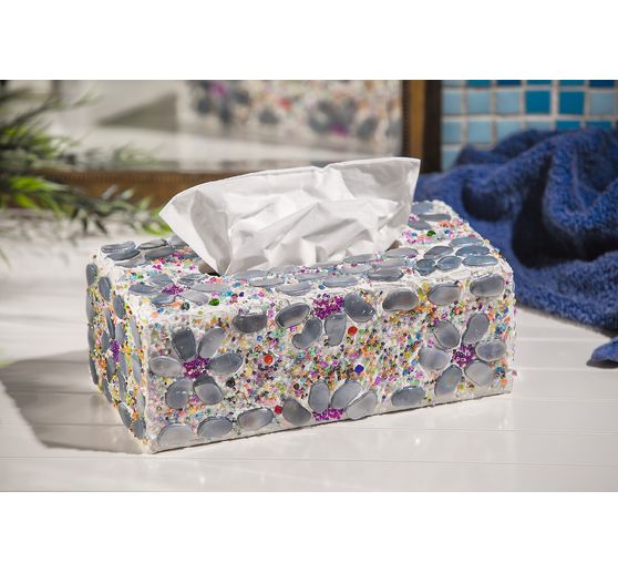VBS Cosmetic tissue box "Rectangular", with oval opening