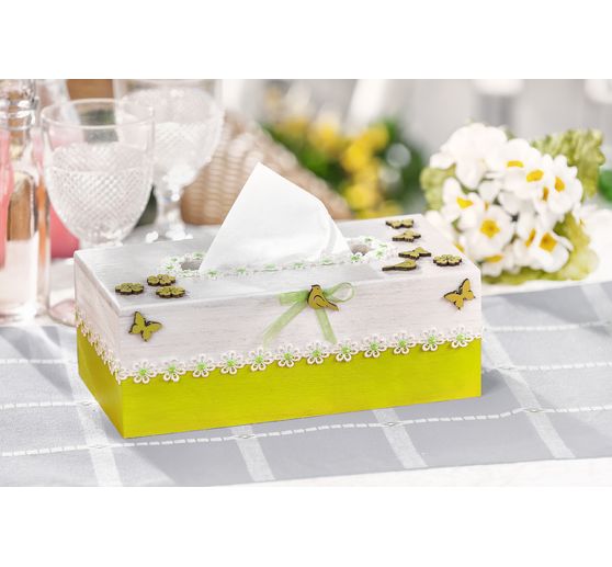 VBS Cosmetic tissue box "Rectangular", with oval opening