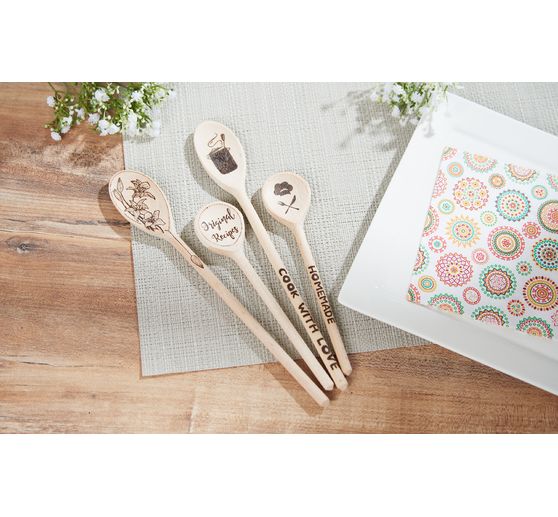 Wooden spoon, round, 20cm