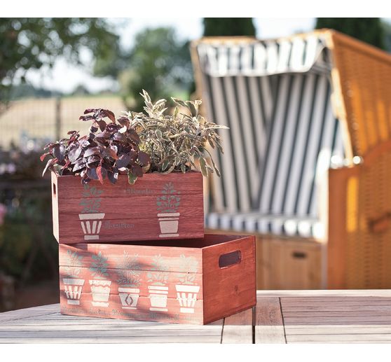 VBS Dřevěná krabička, sada 3 kusů