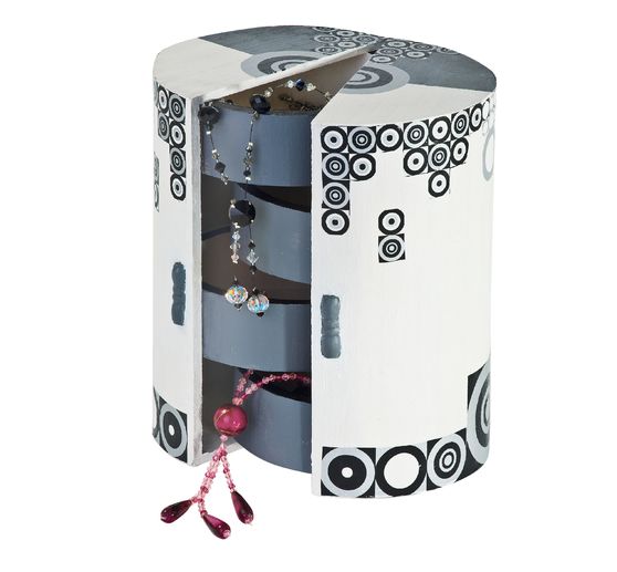 VBS Small cabinet with 4 compartments, round