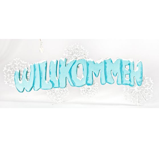 VBS Wooden lettering "Willkommen"