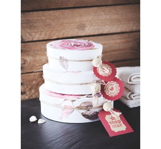 VBS Wooden chip box "Oval", set of 3