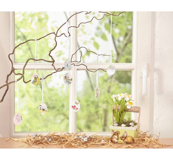 Decoration pendants "Eggs", 6 pieces