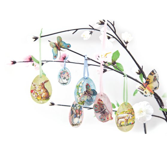 Decoration pendants "Eggs", 6 pieces