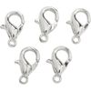 Lobster clasp, 10 mm Silver-Plated