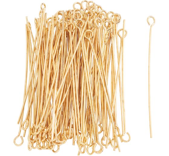 Řetízkové kolíky s jedním očkem, 100ks, 45mm